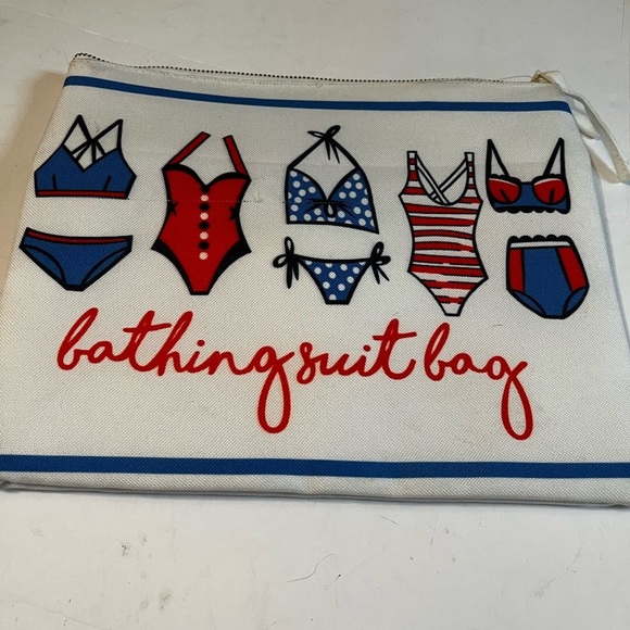 Wet Bikini Bag Wristlet Plastic Lined Bathing Suit Beach Sack Multicolor - Picture 3 of 4